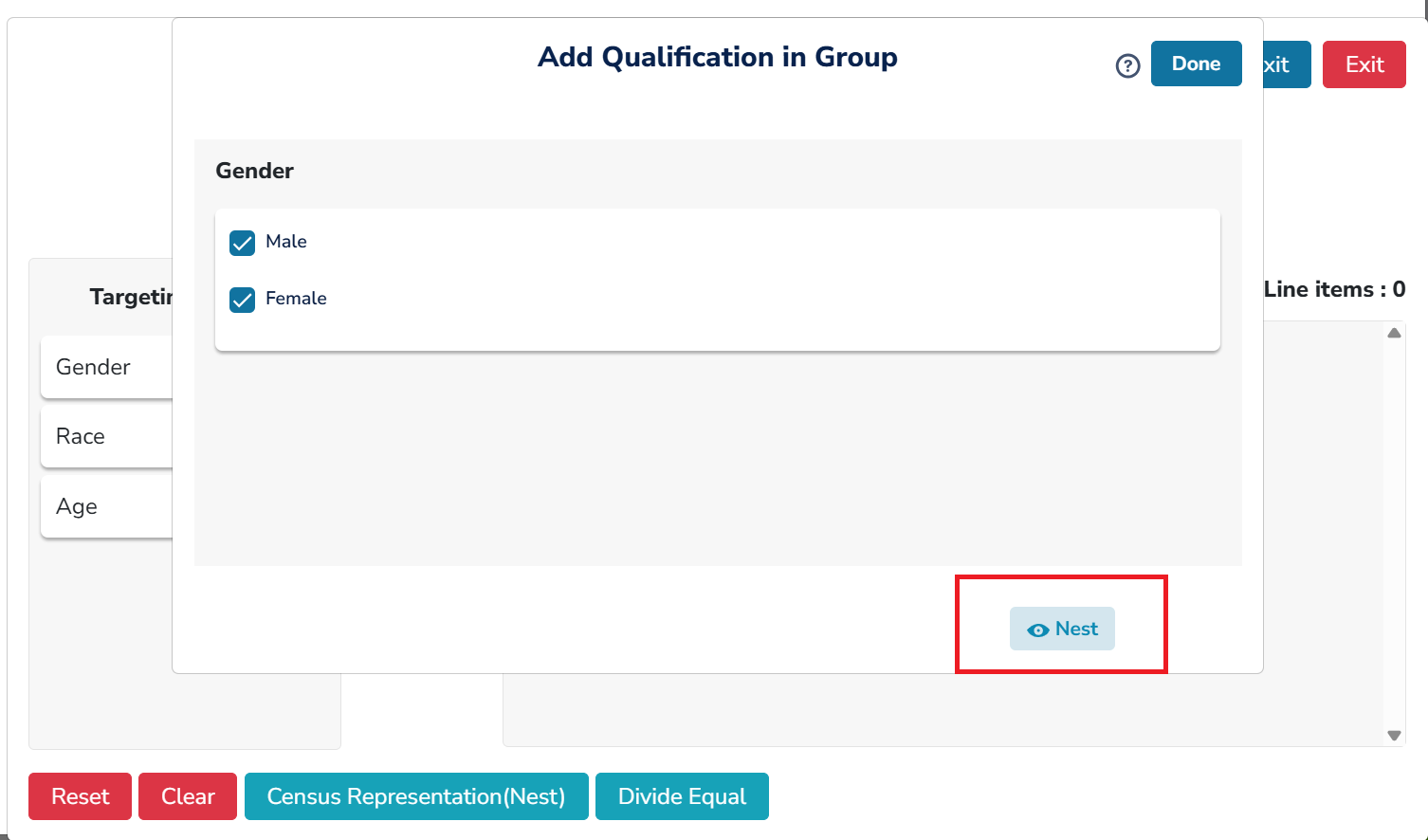 Add Qualification in group