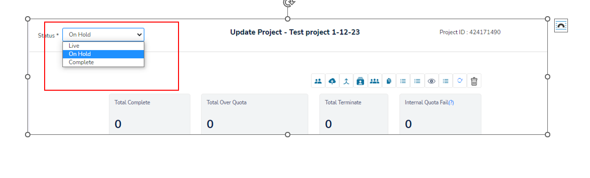 change study status