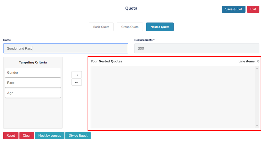 Drag and Drop Qualification Targeting Criteria