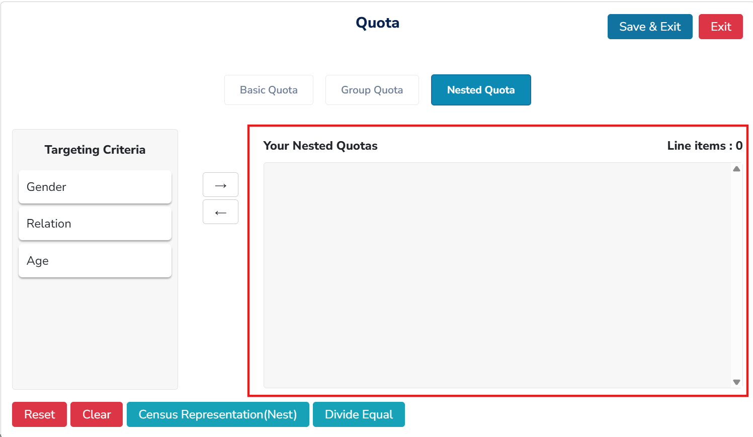 Drag and Drop Qualification Targeting Criteria
