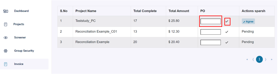 Purchase Order Check