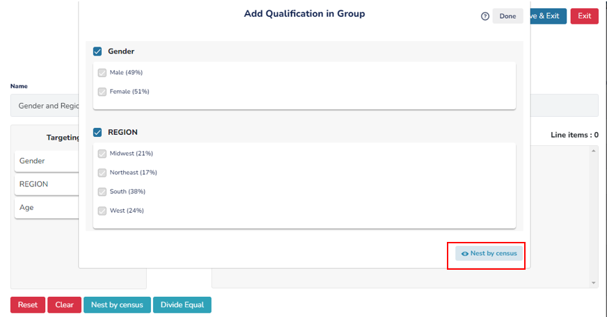 Select Qualification Age Gender